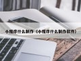 东平小程序什么制作（小程序什么制作软件）