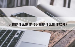 东平小程序什么制作（小程序什么制作软件）